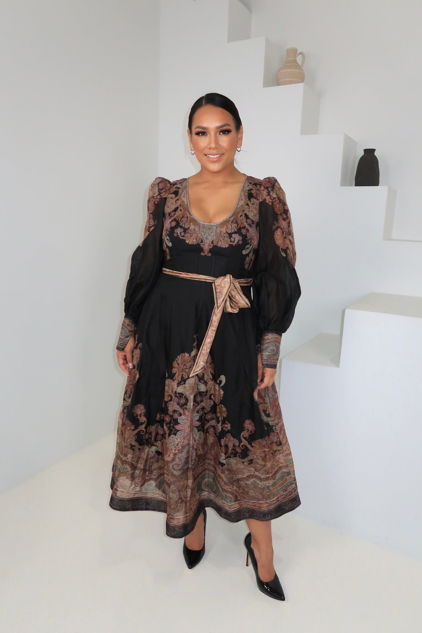 Zimmermann Illustration Midi Dress