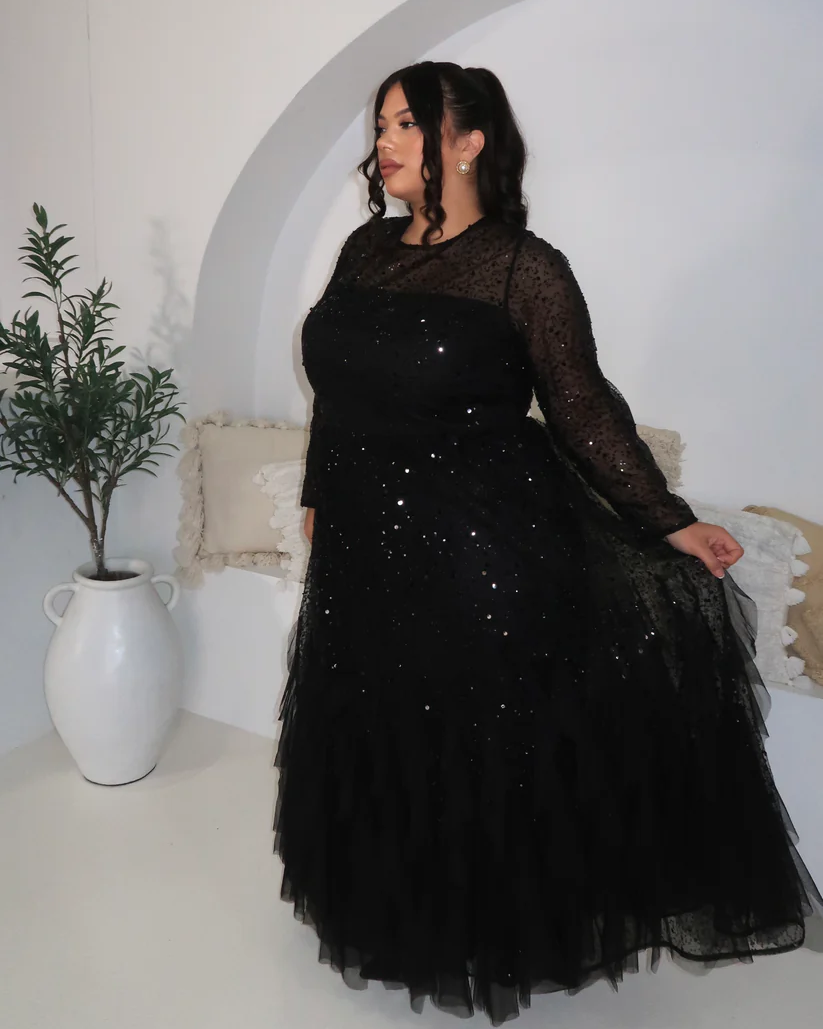City Chic Black Radiant Maxi Dress